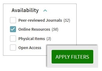 Hunter online resources filter